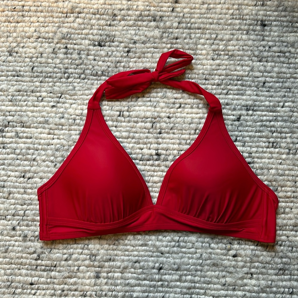 Lole bikini 🍒 halter top red S